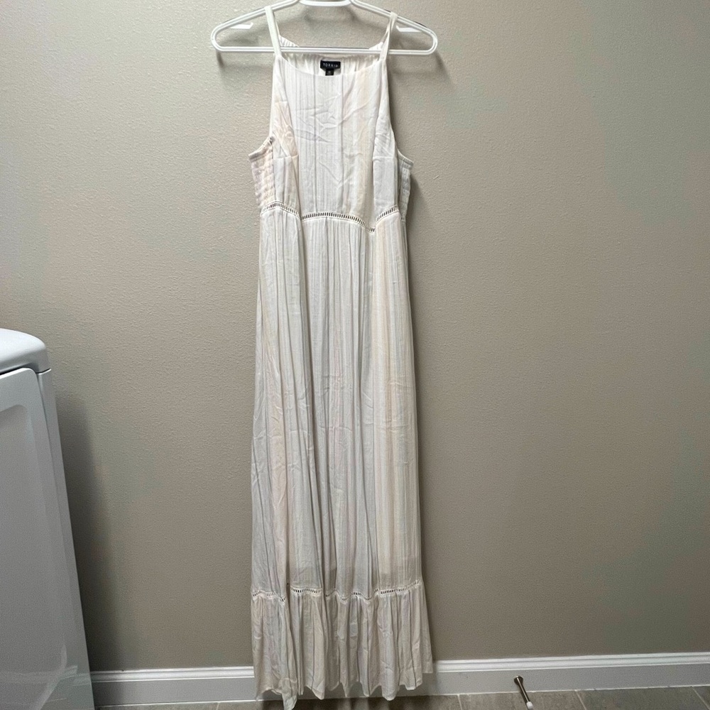 Torrid Ivory Striped Maxi Dress Size 00